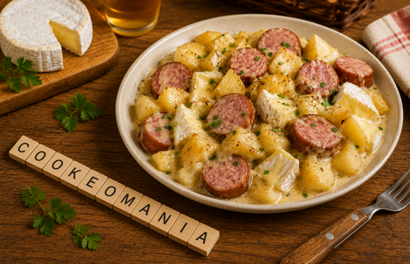 Andouille au camembert et pommes fondantes au Cookeo, le plat normand bien réconfortant