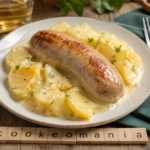 Andouillettes et pommes de terre au Cookeo, sauce raclette fondante au vin blanc au cookéo