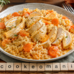 Blanc de poulet au riz et carottes au Cookeo, sauce légère à l’orange au multicuiseur cookéo