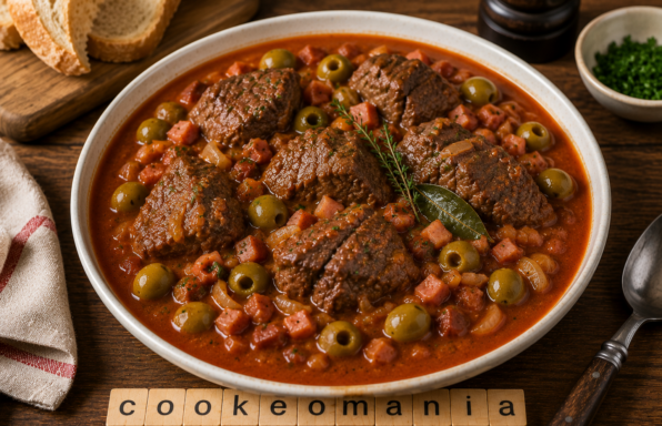 Bœuf aux olives au Cookeo, le mijoté familial à la tomate et au vin blanc