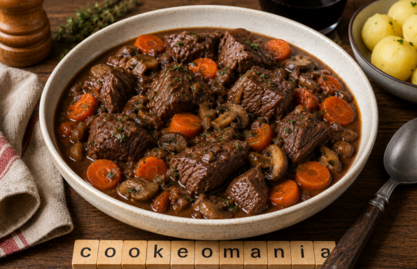 Bœuf carottes au Cookeo, le mijoté familial fondant au vin rouge