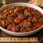 Bœuf à la tomate au Cookeo, le mijoté familial aux olives et cornichons au cookéo