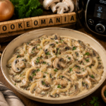 Champignons et oignons à la crème fraîche au Cookeo, l’accompagnement fondant prêt en quelques minutes à l'autocuiseur Moulinex