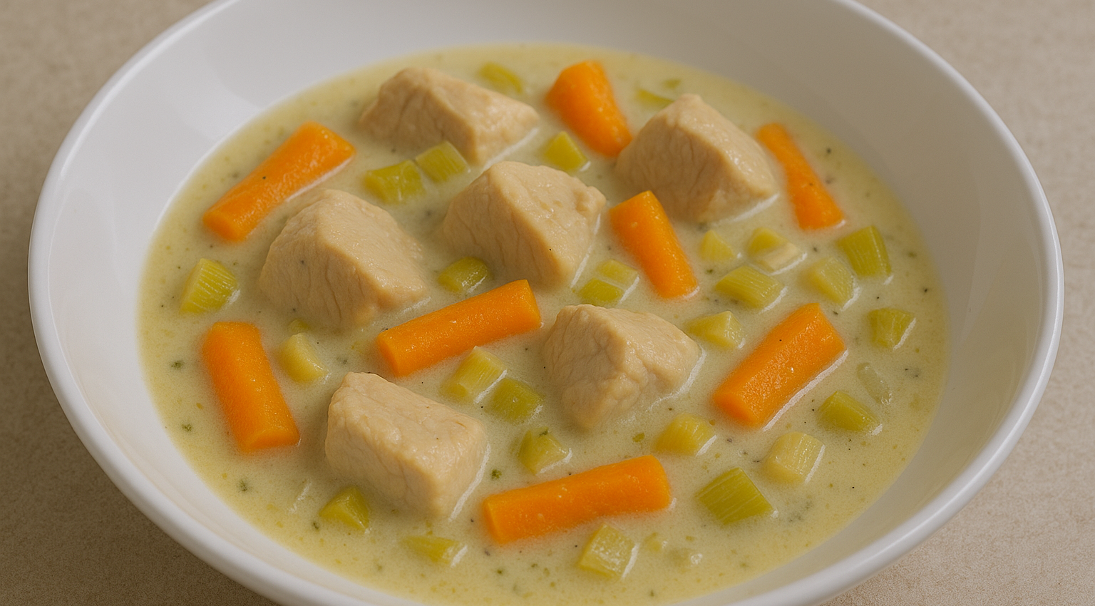 Blanquette de dinde poireaux et carottes au cookeo