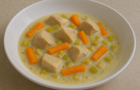 Blanquette de dinde poireaux et carottes au cookeo