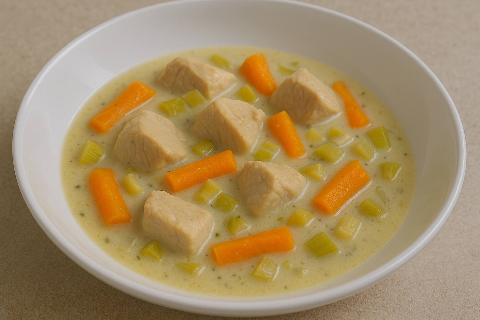 Blanquette de dinde poireaux et carottes au cookeo