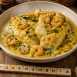 Colin aux crevettes au curry au Cookeo, le petit plat de poisson crémeux prêt en quelques minutes au multicuiseur Moulinex