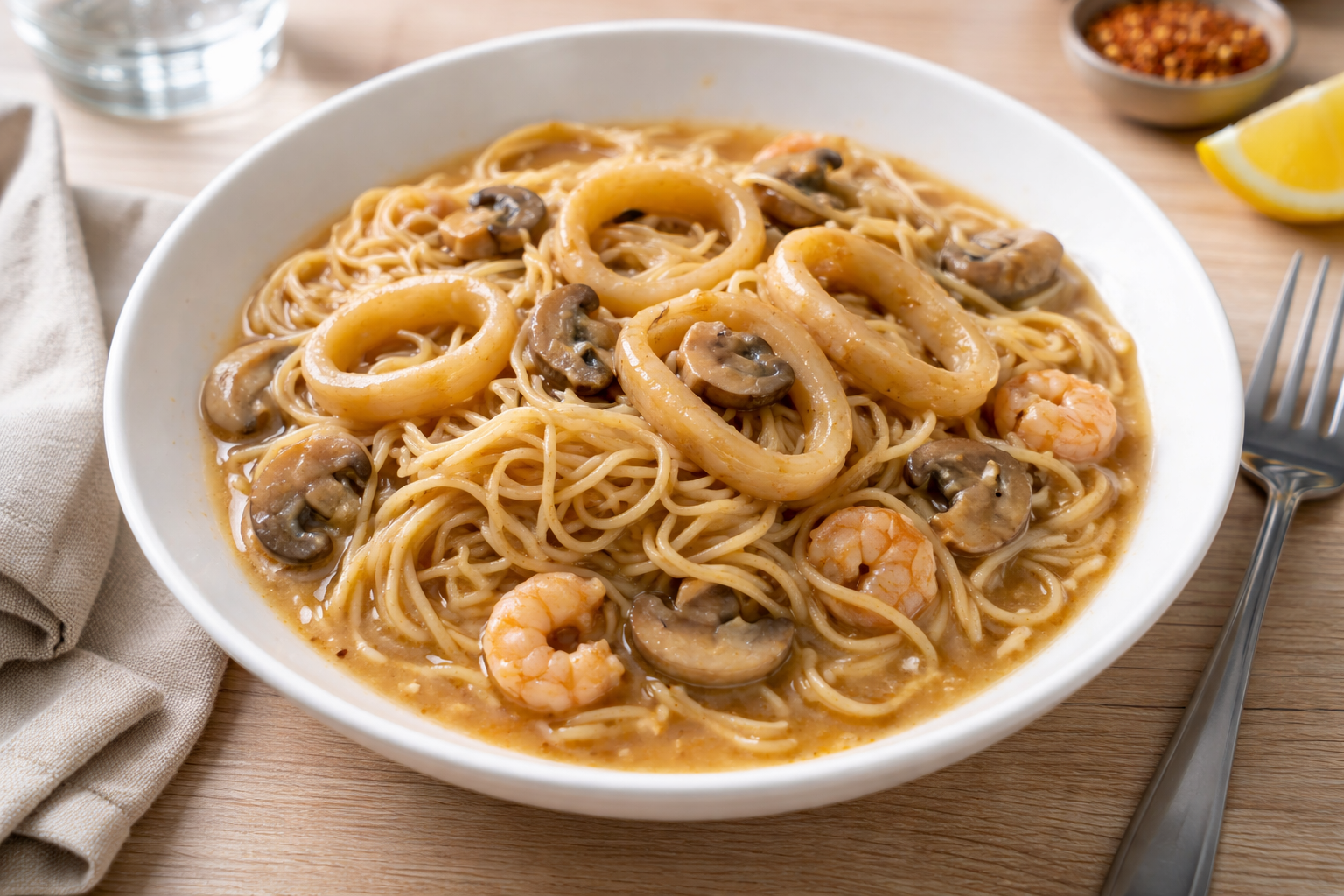 Fideos marins au Cookeo, bouillon express