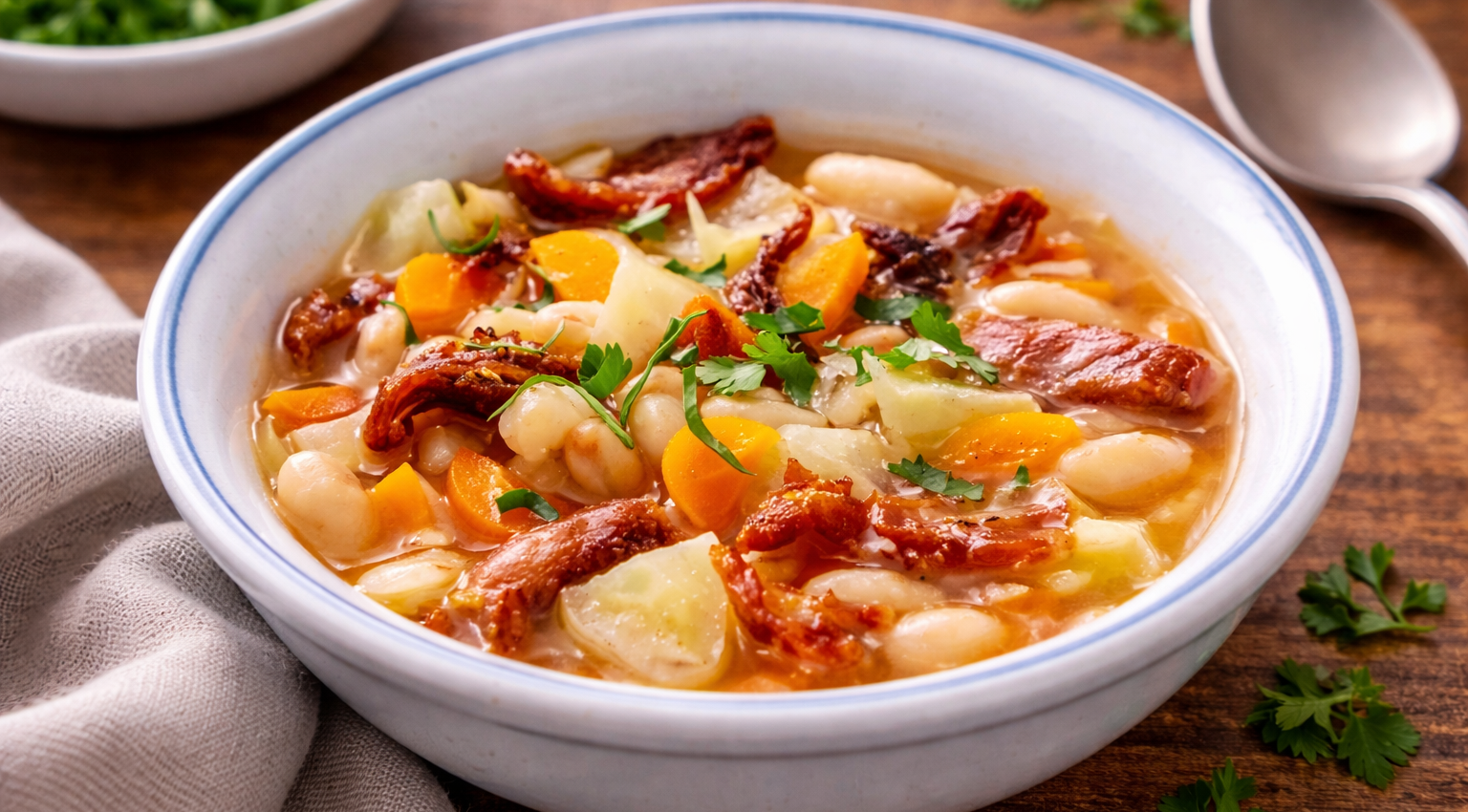 Garbure express au canard confit, version Cookeo