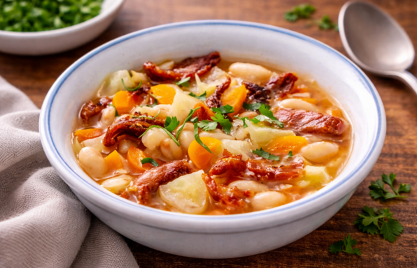 Garbure express au canard confit, version Cookeo