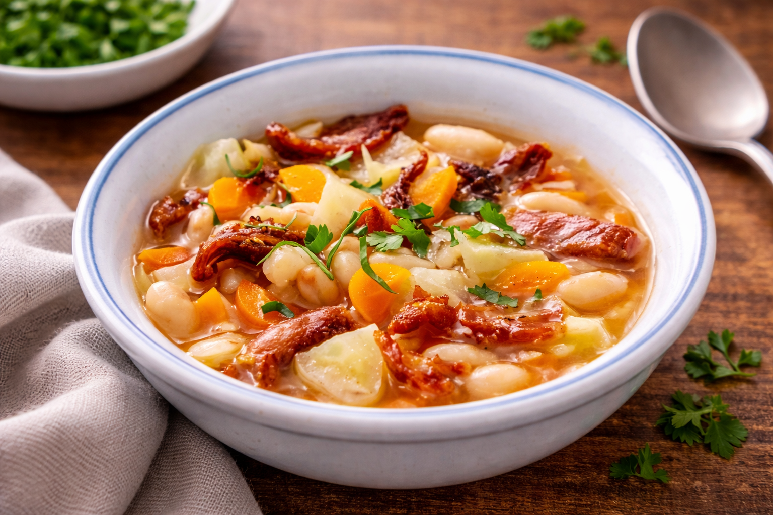 Garbure express au canard confit, version Cookeo