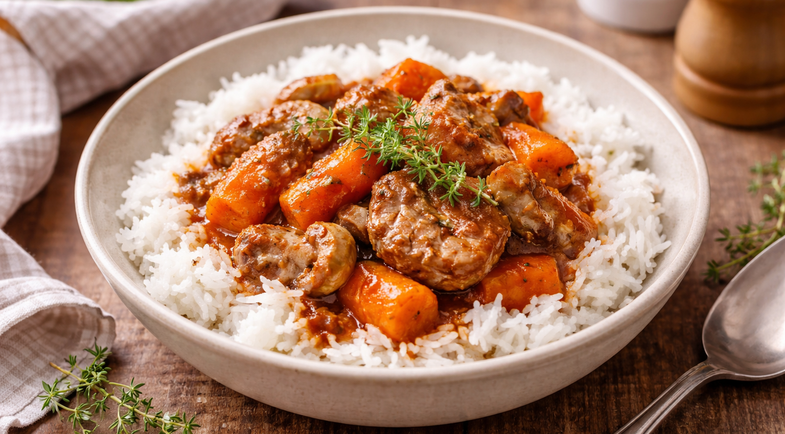 Jarret de veau façon osso buco au Cookeo, carottes et champignons