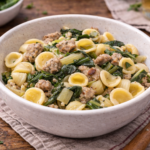 Orecchiette fraîches aux blettes et saucisse au robot multi-cuiseur Moulinex