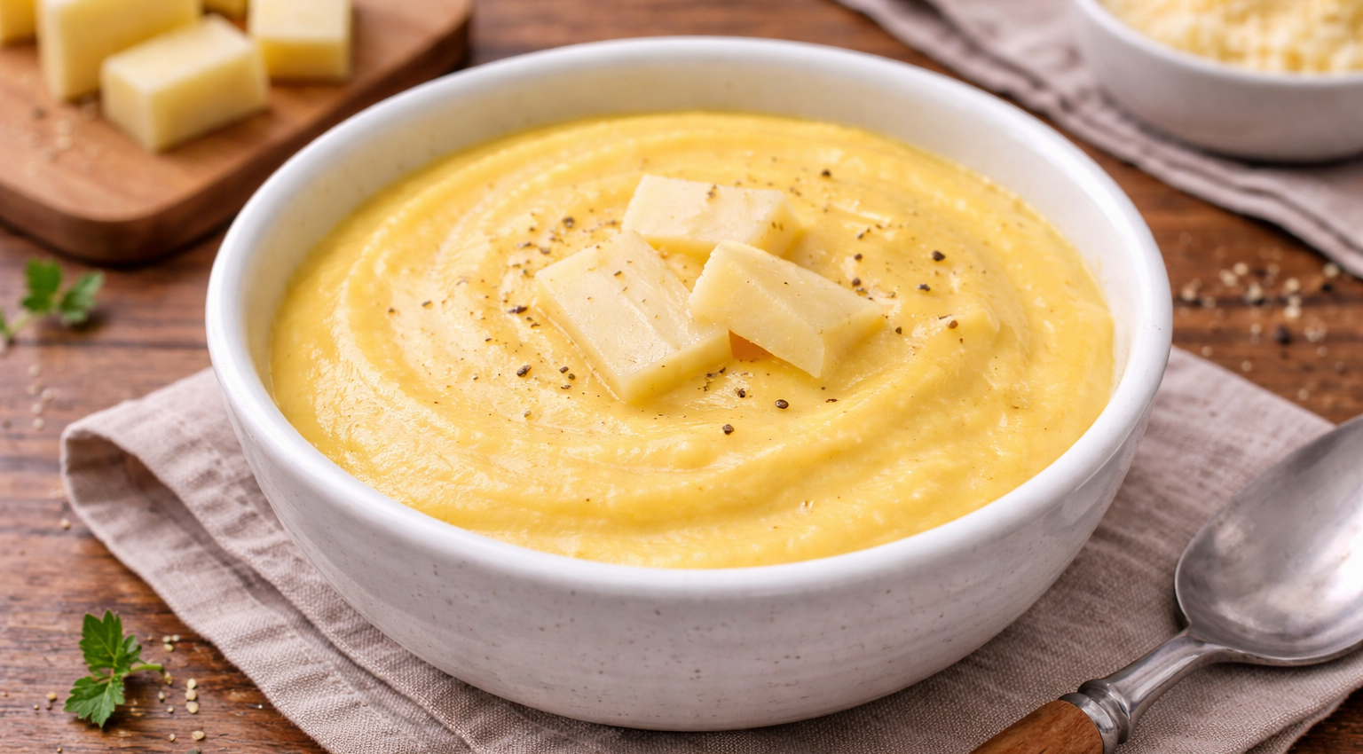 Polenta crémeuse à la Fontina au Cookeo