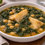 Potaje express de pois chiches, épinards et cabillaud au multicuiseur cookéo
