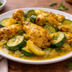 Poulet citronné aux courgettes façon tajine à l'autocuiseur cookéo