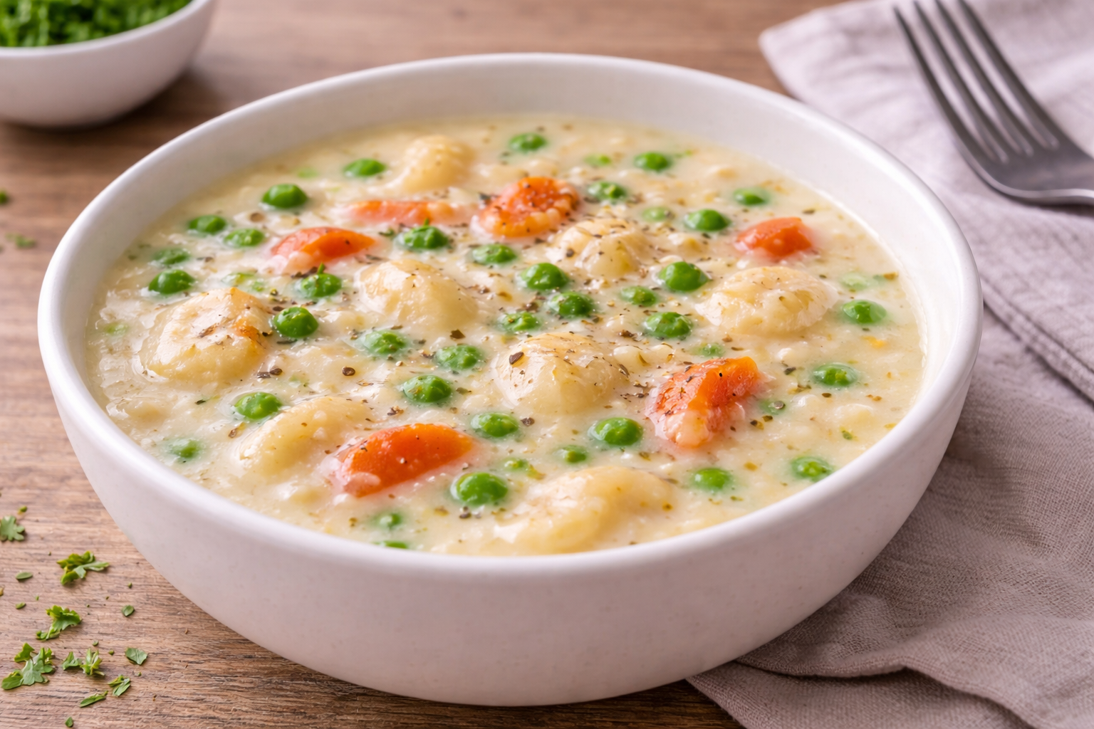 Soupe crémeuse aux gnocchis façon Alfredo (Cookeo)