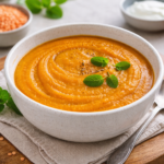 Velouté carottes et lentilles corail au robot multi-cuiseur cookéo