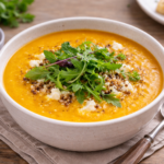 Velouté de potiron, quinoa et chèvre à l'autocuiseur cookéo