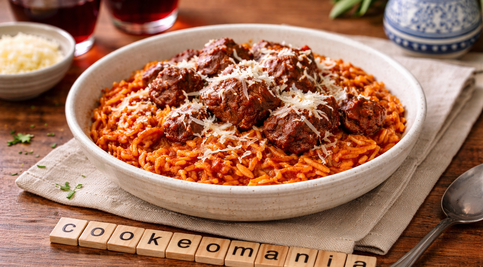 Youvetsi grec de bœuf fondant à l’orzo au Cookeo