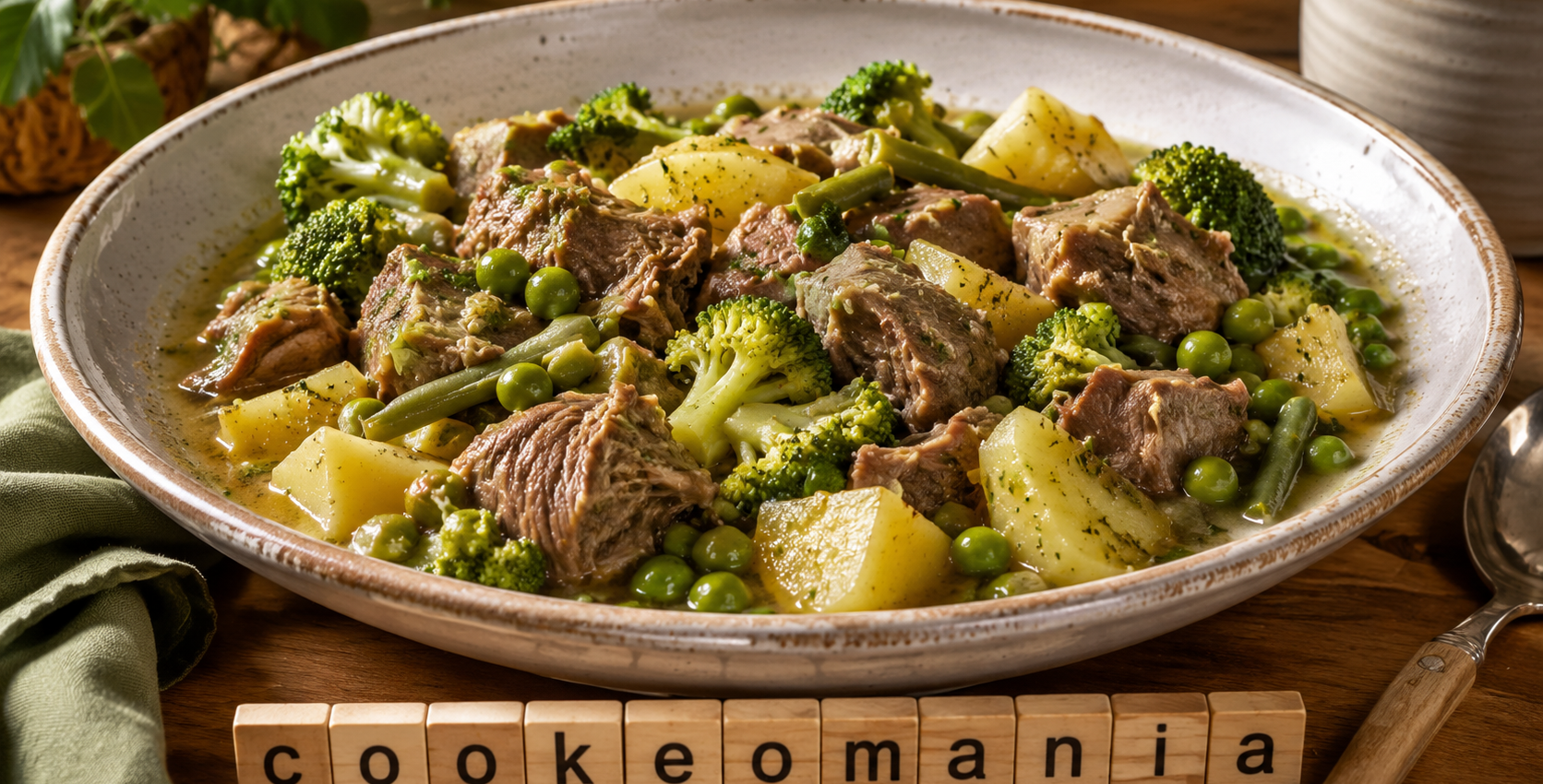Agneau aux légumes verts au Cookeo, le plat rapide et fondant pour un repas complet