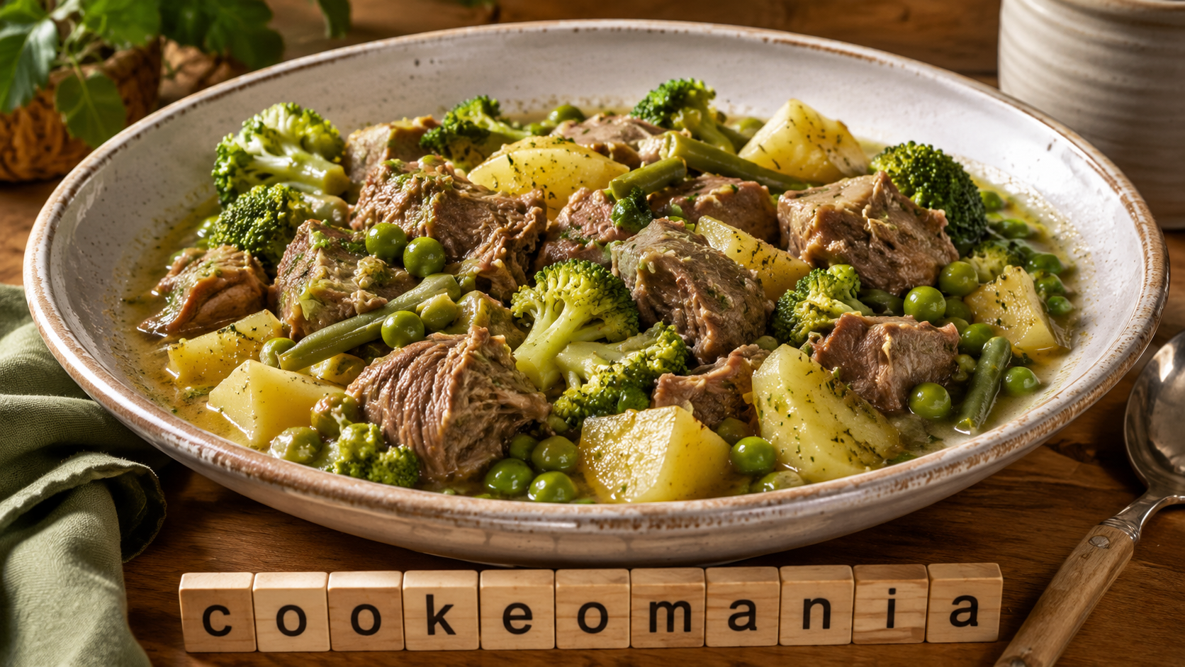 Agneau aux légumes verts au Cookeo, le plat rapide et fondant pour un repas complet