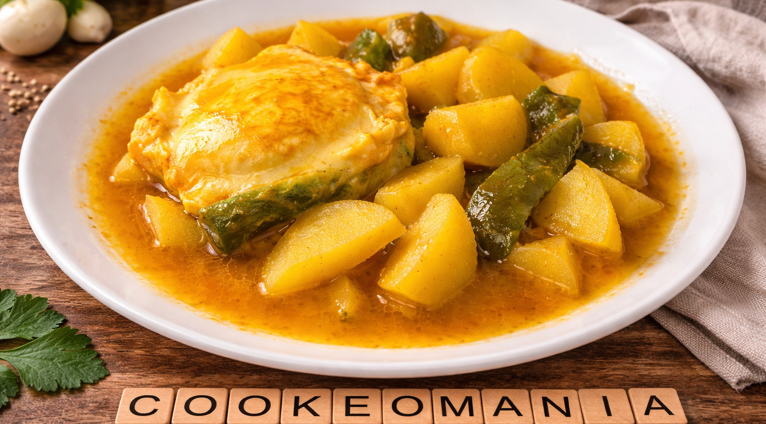 Ajillo maison aux pommes de terre et œufs au Cookeo