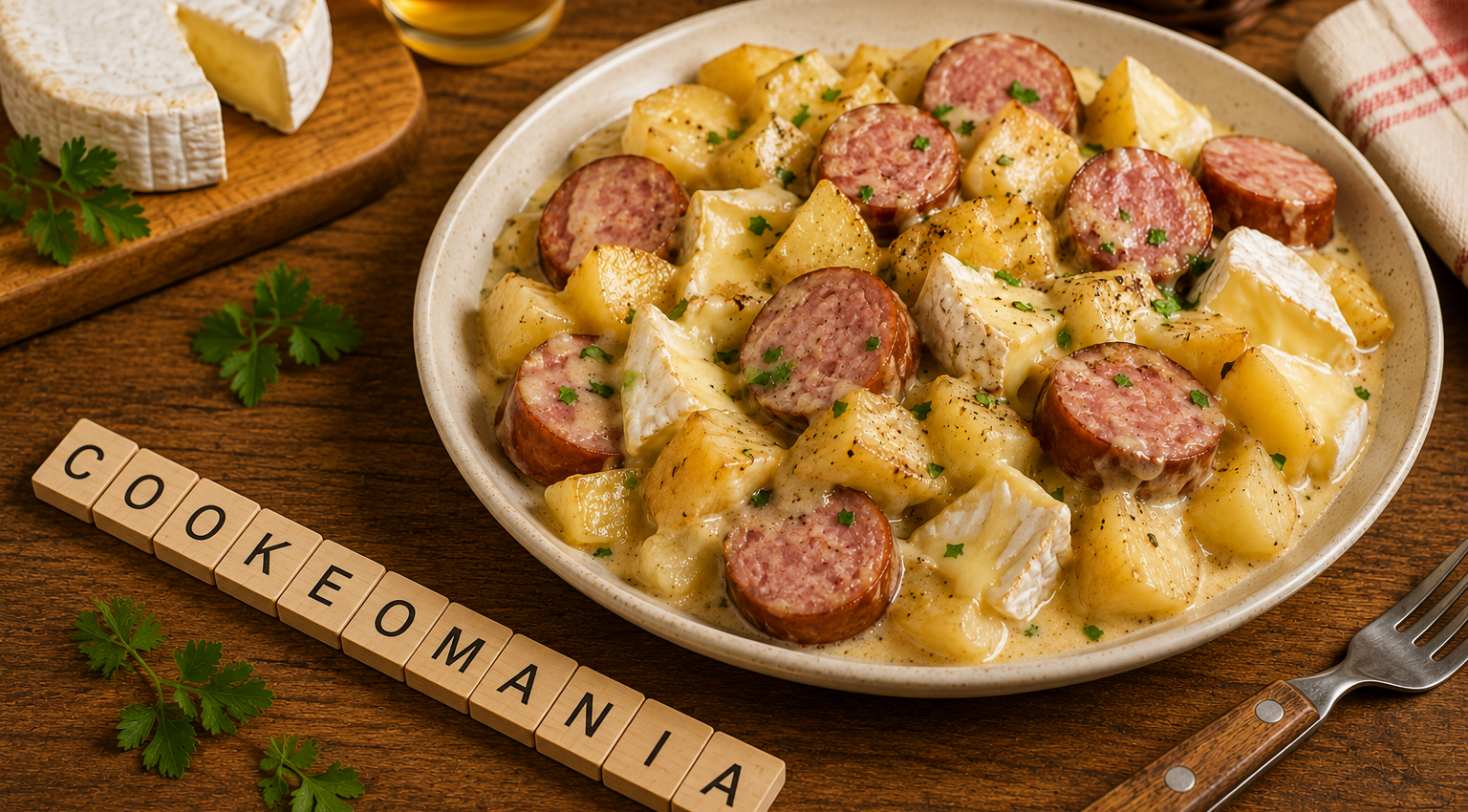Andouille au camembert et pommes fondantes au Cookeo, le plat normand bien réconfortant