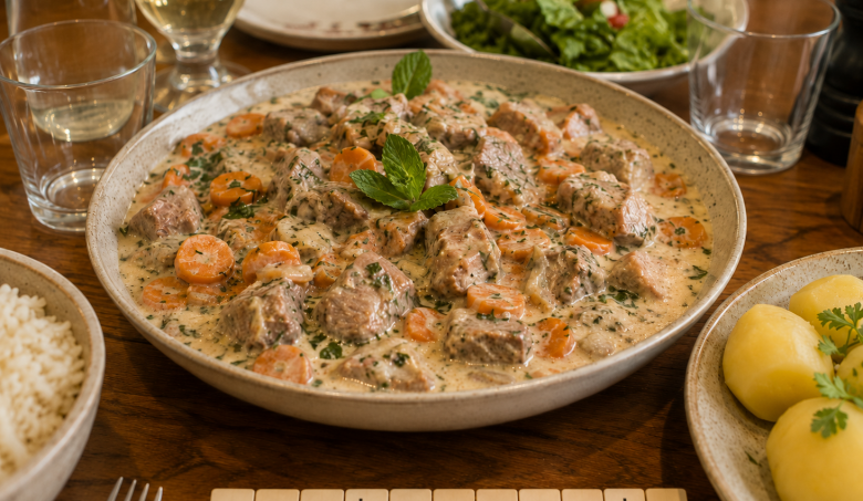 Blanquette d’agneau à la menthe au Cookeo, la recette crémeuse qui change du classique