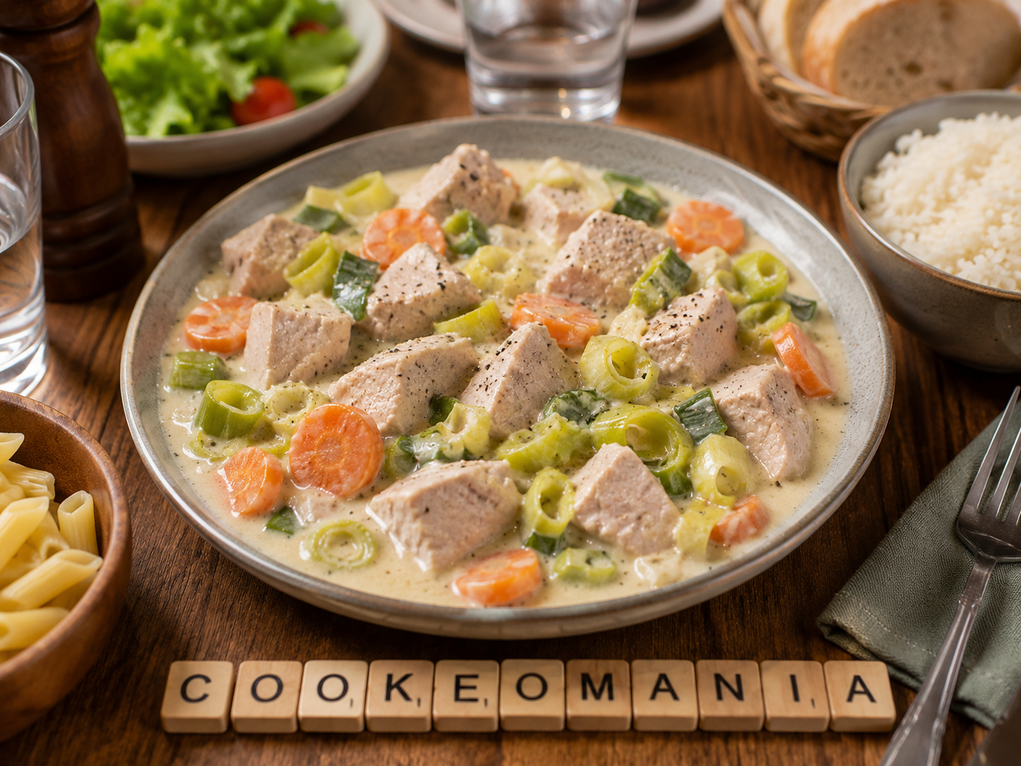 Blanquette de dinde aux poireaux et carottes au Cookeo, la recette légère et crémeuse