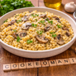 Blé crémeux aux champignons façon risotto au robot multi-cuiseur Moulinex