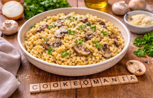 Blé crémeux aux champignons façon risotto au Cookeo