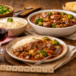 Bœuf au vin rouge, riz et petits légumes au Cookeo : la recette facile et familiale à l'autocuiseur cookéo