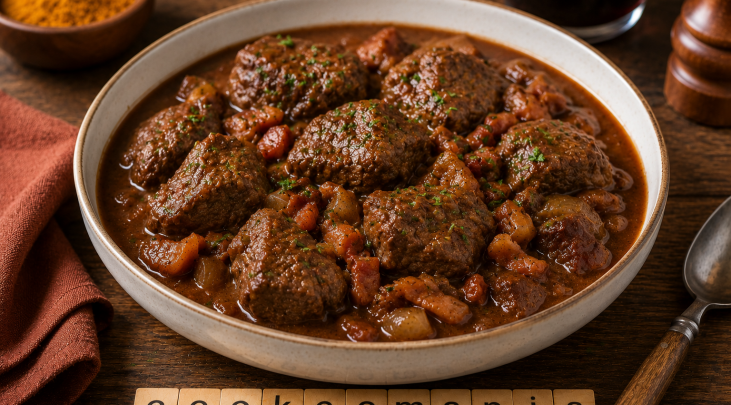 Bœuf bourguignon revisité au Cookeo, la version parfumée au curry et fond thaï