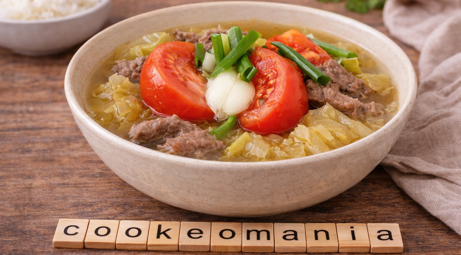 Bœuf mijoté à la tomate et au chou fermenté au Cookeo