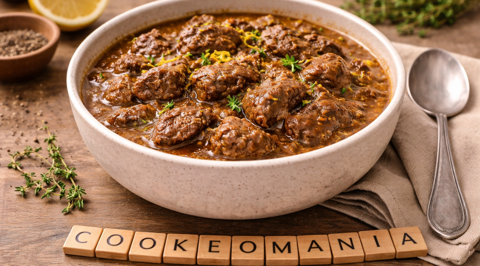 Bœuf mijoté au citron au Cookeo