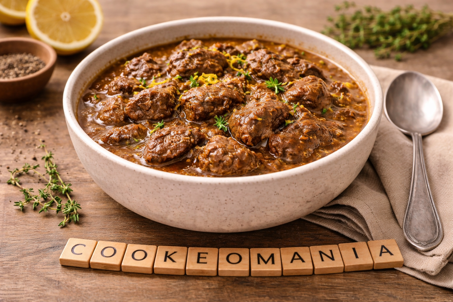 Bœuf mijoté au citron au Cookeo