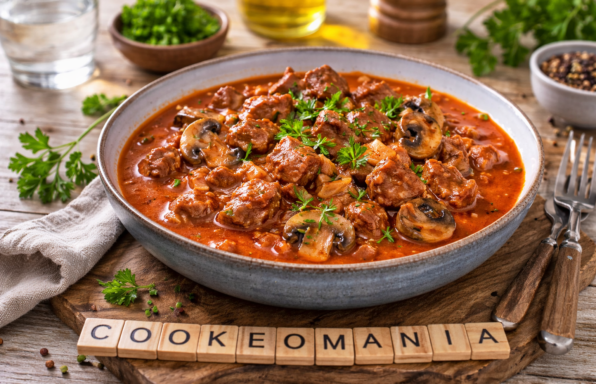 Bœuf stroganoff cétogène sans produits laitiers au Cookeo