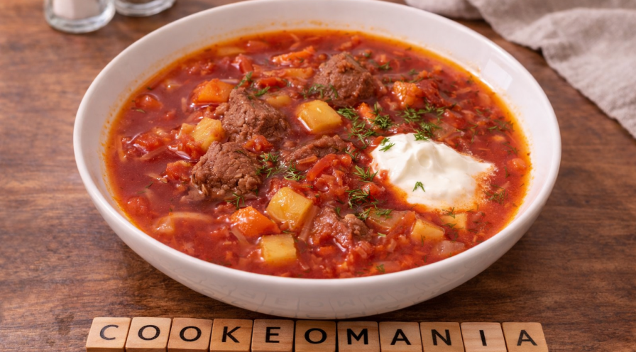 Bortsch au bœuf et légumes au Cookeo
