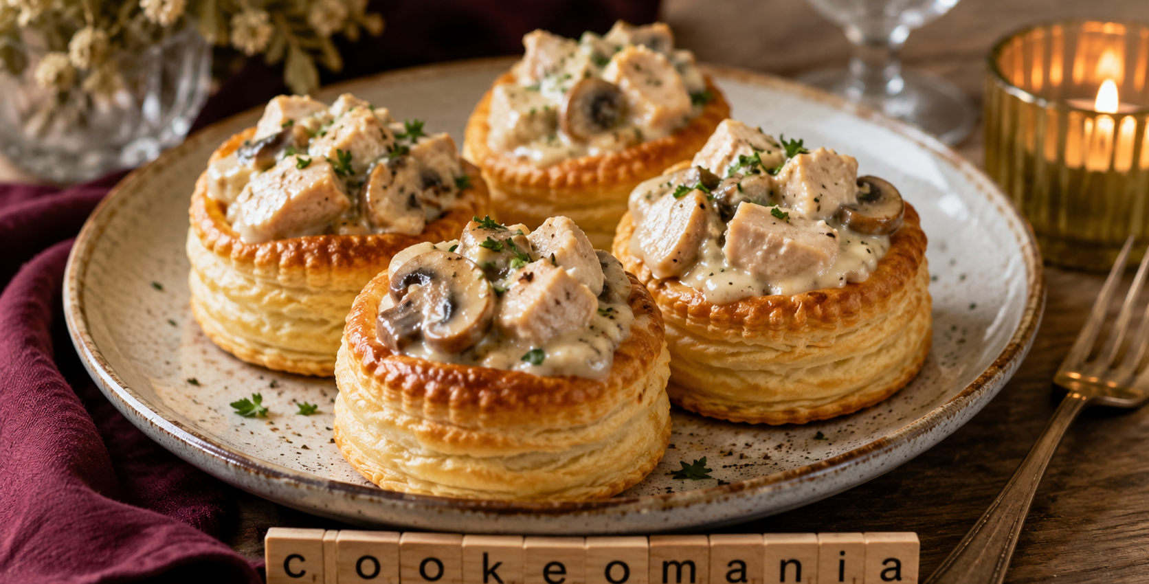 Bouchées à la reine au Cookeo, la garniture crémeuse au poulet prête en quelques minutes