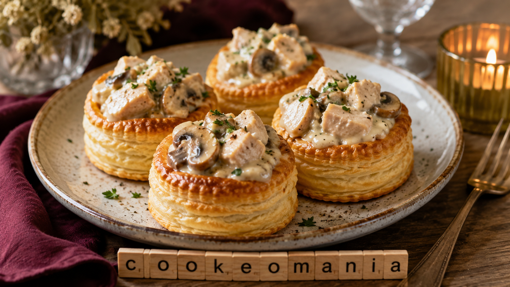 Bouchées à la reine au Cookeo, la garniture crémeuse au poulet prête en quelques minutes