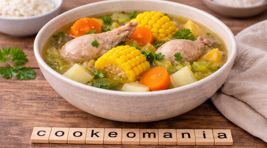 Bouillon de poulet aux légumes du jardin au Cookeo