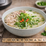 Bouillon thaï au poulet au cookéo