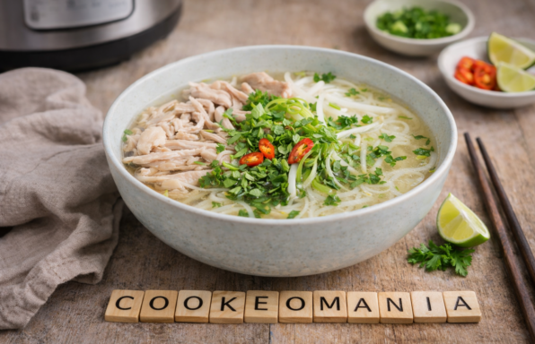Bouillon thaï au poulet façon Cookeo