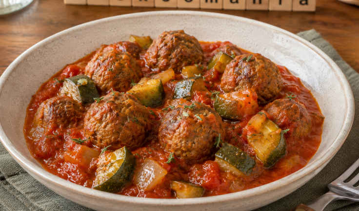 Boulettes de bœuf et courgettes au Cookeo, le plat rapide en sauce tomate