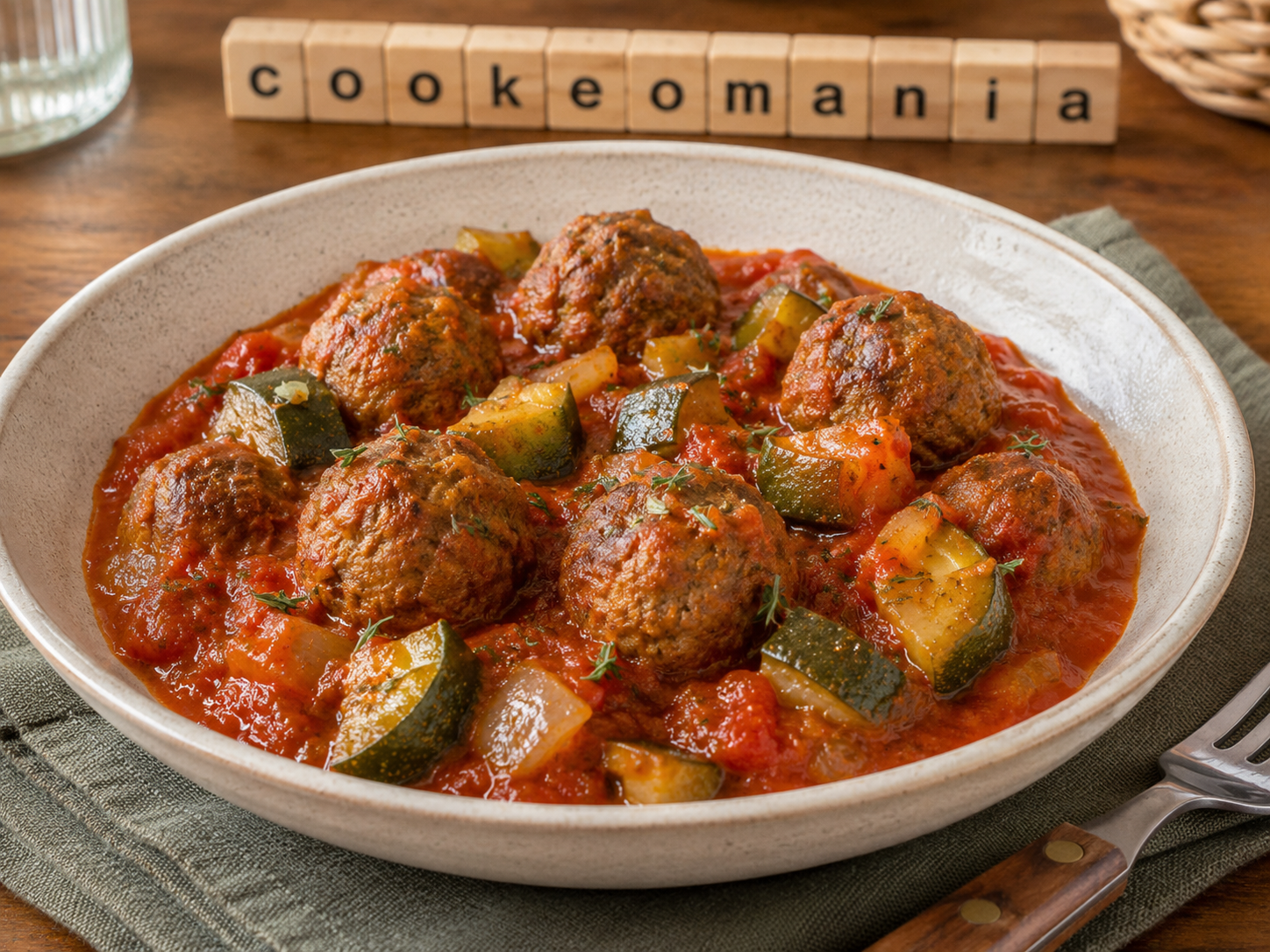 Boulettes de bœuf et courgettes au Cookeo, le plat rapide en sauce tomate