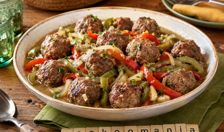 Boulettes de bœuf rapides au Cookeo, le plat express aux poivrons et fond de veau