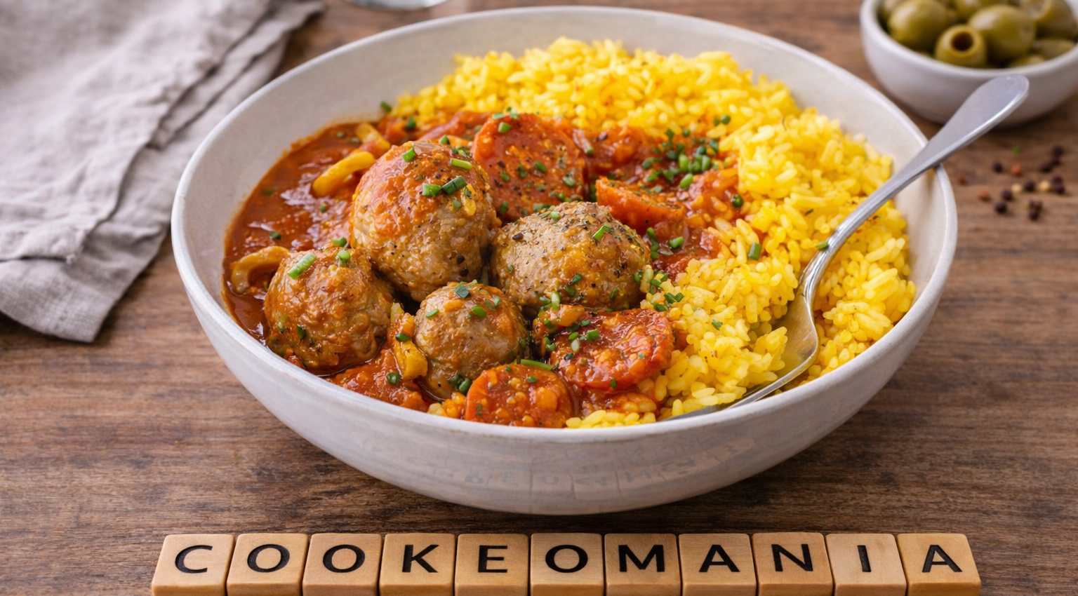 Boulettes de veau et chorizo sauce tomate au Cookeo