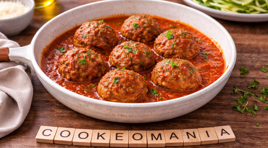 Boulettes italiennes cétogènes au Cookeo