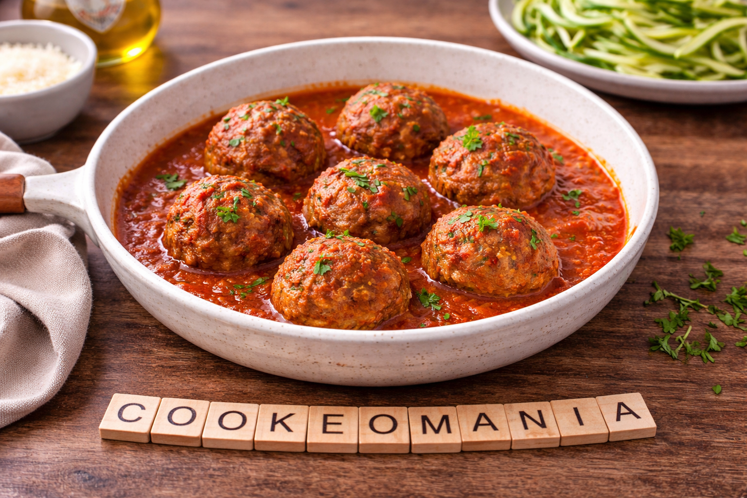Boulettes italiennes cétogènes au Cookeo